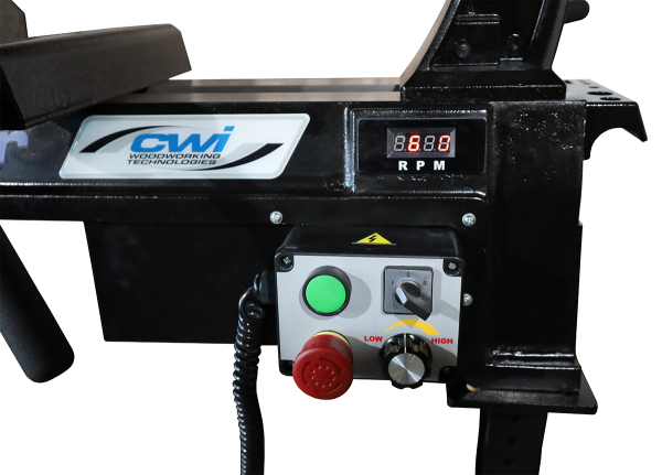 Rivolver 14" x 20" Vari-Speed Wood Lathe Moveable Magnetic Controller for Operator Convenience