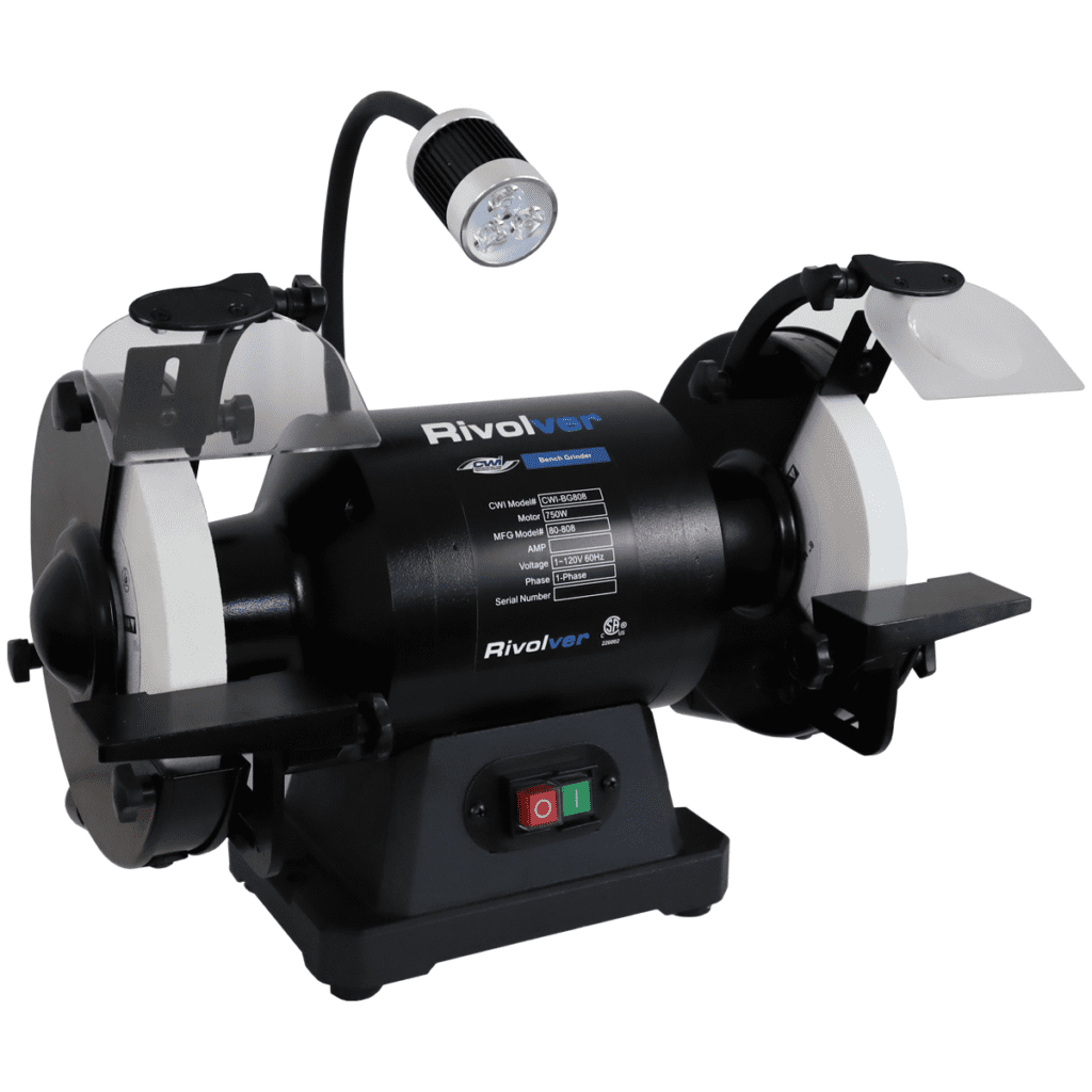 Rivolver 8" HD Slow Speed 1 HP Bench Grinder